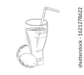 glass with lemonade icon over white background, vector illustration