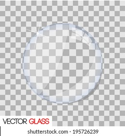 Ilustración vectorial de lente de vidrio
