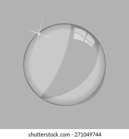 Ilustración vectorial de lente de vidrio
