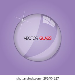 Glass Lens Vector Illustration