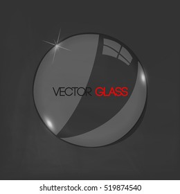 Glass lens vector illustration