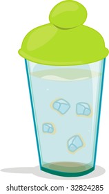 Glass with lid containing mysterious liquid