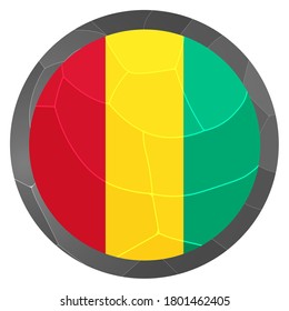 Glass light ball with flag of Bolivia. Round sphere, template icon. National symbol. Glossy realistic ball, 3D abstract vector illustration highlighted on a white background. Big bubble.