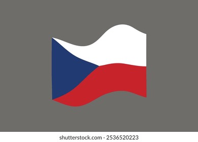 Glass light ball with flag of Czech Republic. Round sphere, template icon.  national symbol. Glossy realistic ball, 3D abstract vector illustration highlighted on a white background. Big bubble.