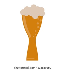 glass light beer fresh bubbles