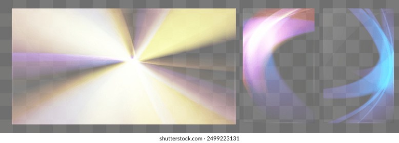 Glass with light effect. Bohemian stained glass.