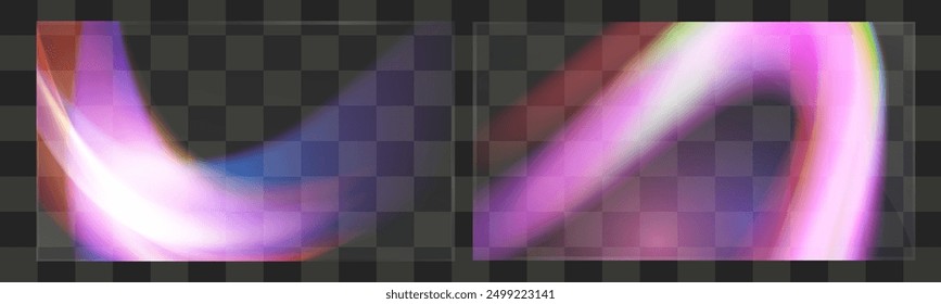 Glass with light effect. Bohemian stained glass.
