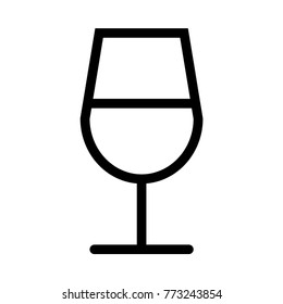 glass  Line icon