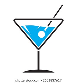 Glass line icon set. Drink glassware type - beer mug, whiskey shot, wineglass, teapot minimal vector illustration. Simple outline sign of cocktail, beverage. 30x30 Pixel Perfect, Editable Stroke.