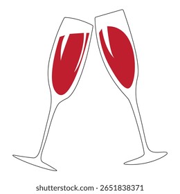 Glass line icon set. Drink glassware type - beer mug, whiskey shot, wineglass, teapot minimal vector illustration. Simple outline sign of cocktail, beverage. 