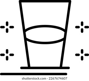 Glass Line Vector Icon Design