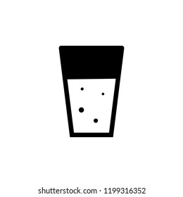 Glass with liquid icon. Element of dentistry. Premium quality graphic design icon. Signs and symbols collection icon for websites, web design, mobile app on white background