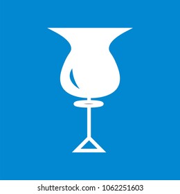 glass of liquid  icon vector