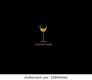 glass logo for beverage business