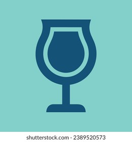 Glass-Logo für Unternehmen. Vektorgrafik