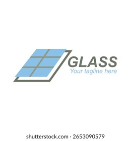 Glass logo design template. Creative flat design glass logo template. Creative concept logo design of glass