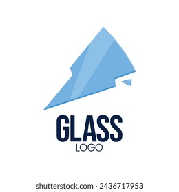 Glass logo Vector Illustration Icon Glass logo design Illustration