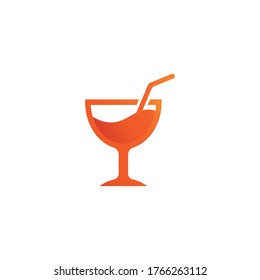 glass  logo vector temlate design