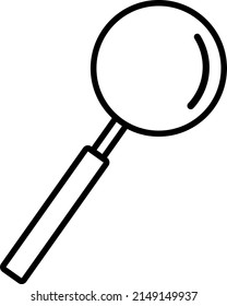 búsqueda de iconos vectoriales de loupe de vidrio
