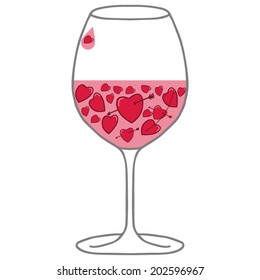 glass of love