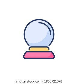 Glass Magic Ball icon in vector. Logotype