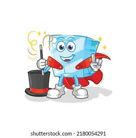 the glass magician illustration. character vector
