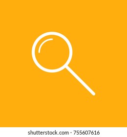 Glass Magnifier Vector Icon 