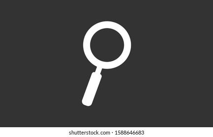 Glass magnifier vector icons. Magnifier glass to zoom icons. Glass magnifier to view the text of icons. magnifier for icon backgrounds. Glass 10 eps icon icons. flat design.