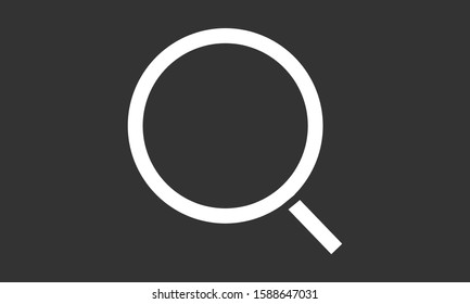 Glass magnifier vector icons. Magnifier glass to zoom icons. Glass magnifier to view the text of icons. magnifier for icon backgrounds. Glass 10 eps icon icons. flat design.