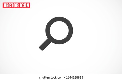 Glass magnifier vector icons. Magnifier glass to zoom icons. Glass magnifier to view the text of icons. magnifier for icon backgrounds. Glass 10 eps icon icons. flat design.