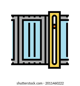 glass manufacturing factory equipment color icon vector. glass manufacturing factory equipment sign. isolated symbol illustration