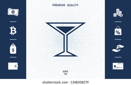 Glass of martini icon