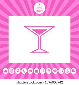 Glass of martini icon. Elements for your design