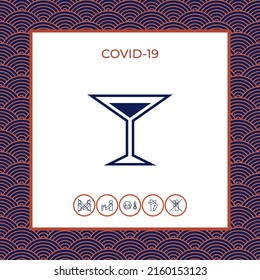 Glass of martini icon. Graphic elements for your design