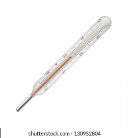 Glass medical thermometer