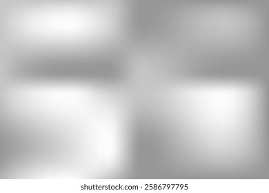 Glass metal chrome background, Abstract texture mirror or foil, Silver chrome coating, Vector template backdrop.
