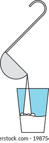 Ein Glas Milch. Milch in einem Glas.
