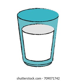 Glass with milk
