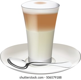 glass of milk coffee