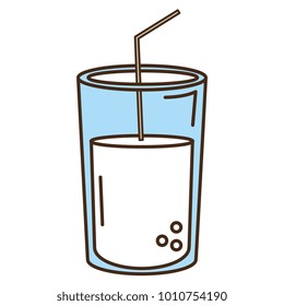 glass with milk icon
