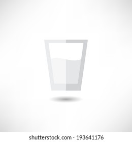 Glass of milk icon