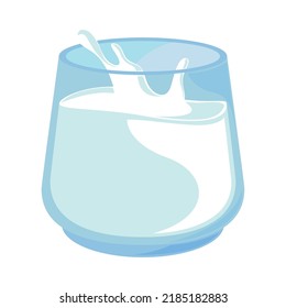 glass of milk icon isolated