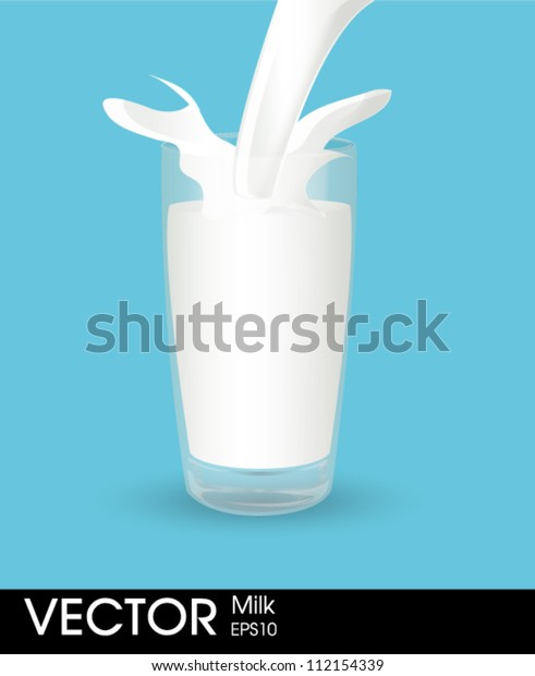 Glass Milk Splash Stock Vector Royalty Free 112154339 Shutterstock 9694