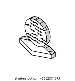 glass mineral wool isometric icon vector. glass mineral wool sign. isolated symbol illustration