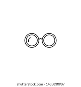 Glass minimal line icon vector