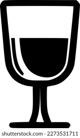 Glass - Logotipo minimalista y plano - Ilustración vectorial
