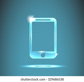 glass mobile icon