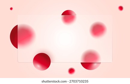 Glass morphism background 3d abstract effect shape. Glassmorphism gradient creates sleek transparent scene with glowing forms drifting in soft space adding modern ui energy for digital design visuals.