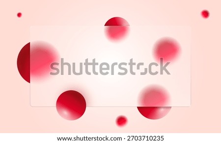 Glass morphism background 3d abstract effect shape. Glassmorphism gradient creates sleek transparent scene with glowing forms drifting in soft space adding modern ui energy for digital design visuals.
