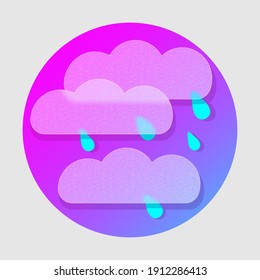 Morfismo de vidrio nubes de lluvia cielo